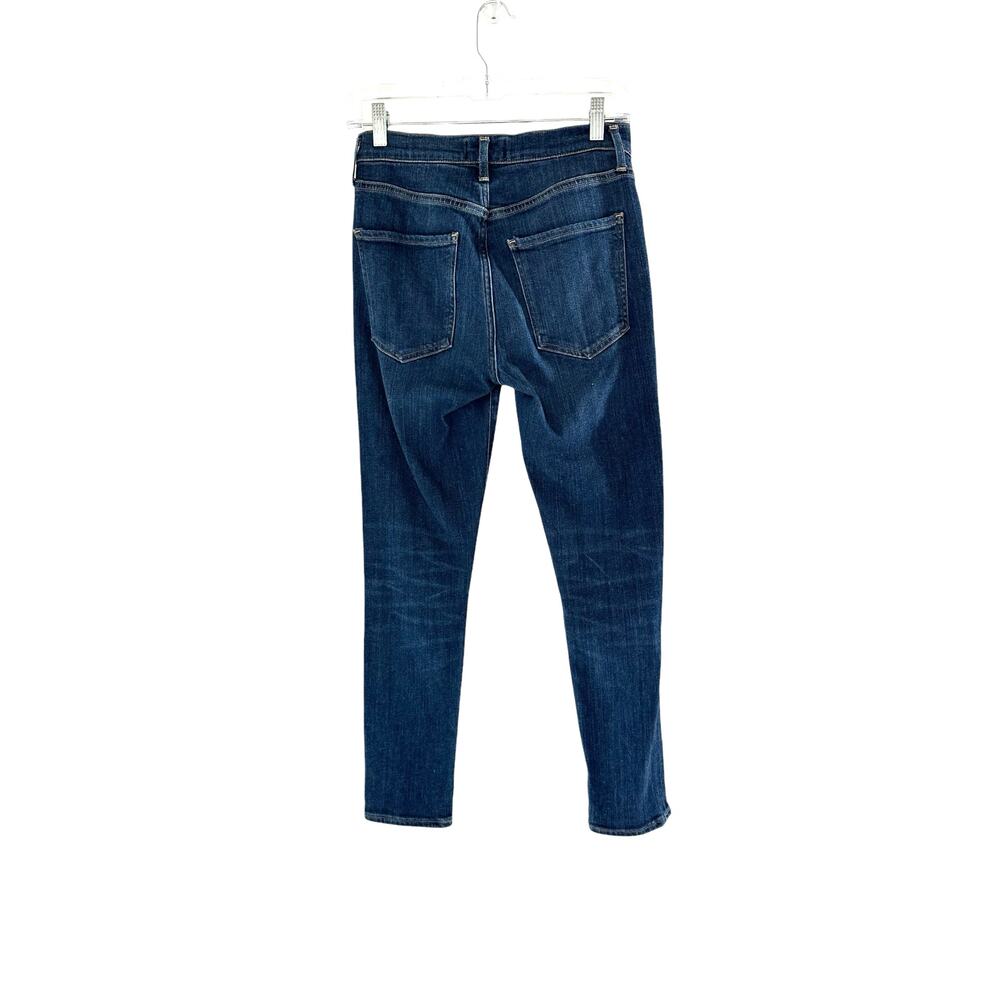 AGOLDE Reverb Basic Dark Wash Sophie High Waisted Cropped Skinny Jeans Size 27 - Picture 6 of 9